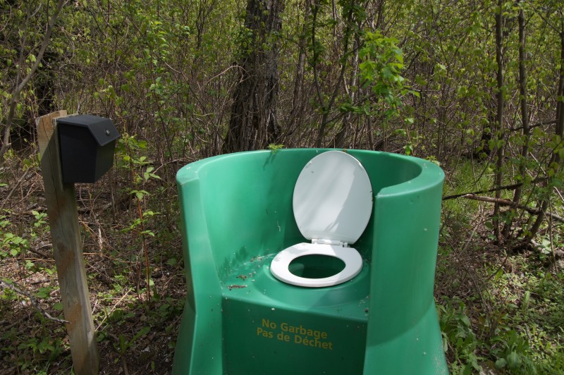 Die Toilette im Riding Open-air-Toilette im Mountain National Park